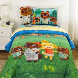 Animal Crossings Twin/Full Comforter Sham Set